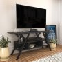 HANAH HOME TV polica Minerva Black Anthracite - slika 2