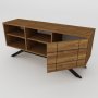 HANAH HOME TV polica North Black Walnut - slika 5