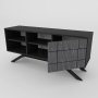 HANAH HOME TV polica North Black - slika 5