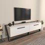 HANAH HOME TV polica Astrid White Black - slika 2