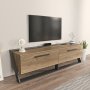 HANAH HOME TV polica Astrid Walnut Black - slika 2