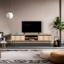 HANAH HOME TV polica Escape 180 Felt - slika 2
