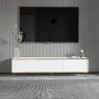 HANAH HOME TV polica Imaj White - Gold - slika 2