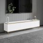 HANAH HOME TV polica Imaj White - Gold - slika 3