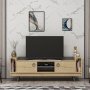 HANAH HOME TV polica Tyler Oak Anthracite - slika 2