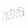 HANAH HOME TV polica Tyler Oak Anthracite - slika 5