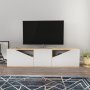 HANAH HOME TV polica Carson Oak White - slika 1
