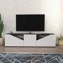 HANAH HOME TV polica Carson Anthracite White - slika 1