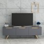 HANAH HOME TV polica Prag - Anthracite - slika 1