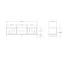HANAH HOME TV polica Shape Sapphire Oak - slika 4