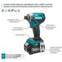 MAKITA Akumulatorski udarni odvijač 1/4'' 210Nm XGT 40V (TD003GZ) - slika 2