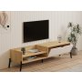 HANAH HOME TV polica Trezza Sapphire Oak White - slika 3