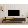 HANAH HOME TV polica Trezza Sapphire Oak Antracite - slika 2