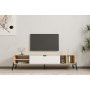HANAH HOME TV polica Ponza Sapphire Oak White - slika 3