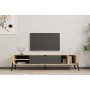 HANAH HOME TV polica Ponza Sapphire Oak Antracite - slika 3