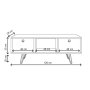 HANAH HOME TV polica Yaren L3024 - slika 5