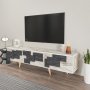 HANAH HOME TV polica 3 D White Marble - slika 2