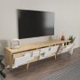 HANAH HOME TV polica 3 D Oak White - slika 3