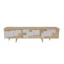 HANAH HOME TV polica 3 D Oak White - slika 4