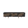 HANAH HOME TV polica 3 D Anthracite Walnut - slika 4