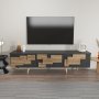 HANAH HOME TV polica 3 D Anthracite Walnut - slika 1