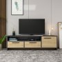 HANAH HOME TV polica Tyson Anthracite Oak - slika 2