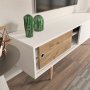 HANAH HOME TV polica Ecrin White Walnut - slika 4