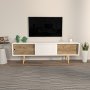 HANAH HOME TV polica Ecrin White Walnut - slika 1