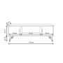 HANAH HOME TV polica Seyhan L3018 - slika 5