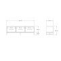 HANAH HOME TV polica Melody White - slika 3