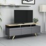 HANAH HOME TV polica Berlin 150 Anthracite - slika 2