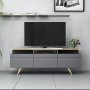 HANAH HOME TV polica Berlin 150 Anthracite - slika 1