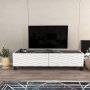 HANAH HOME TV polica Lerze White Black - slika 1