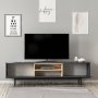 HANAH HOME TV polica Naturel Anthracite - slika 4