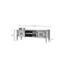 HANAH HOME TV polica Ada TV Black - slika 5