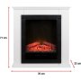 ClassicFire Elekticini kamin sa okvirom LUGANO - slika 2
