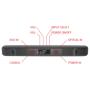MICROLAB Onebar04 LED Bluetooth zvučnik soundbar 2x20W, AUX, Crni - slika 3