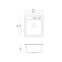 QUADRON Johnny 100 GraniteQ crna sudopera OUTLET - slika 2