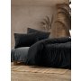 L`ESSENTIEL MAISON Poplin posteljina (200 x 220) Crash Black - slika 1