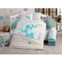 L`ESSENTIEL MAISON Poplin posteljina za bebe Preety Turquoise - slika 1