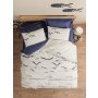 L`ESSENTIEL MAISON Ranforce posteljina (140x200) Larum Dark Blue - slika 1