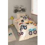 L`ESSENTIEL MAISON Ranforce posteljina (160x220) Cars Beige - slika 1