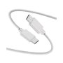 E-GREEN Kabl 3.1 USB tip C M/M 1m, za brzo punjenje 60W, beli - slika 1