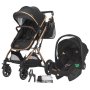 Coccolle Ravello Kolica za bebe 3u1 - Crna - slika 1