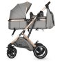 Coccolle Ravello Kolica za bebe 3u1 - Siva - slika 5