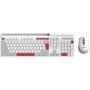 CANYON Tastatura i miš HSET-W5 EN/AD Wireless Bela - slika 1