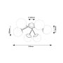 RABALUX Meduza 71294 plafonjera - slika 3
