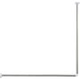 TENDANCE Ugaoni držač kupatilske zavese 90x90 cm (211399) - slika 1