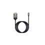 E-GREEN Kabl 3.1 USB tip C - HDMI (30 Hz), metalni 1.8m crni - slika 1