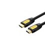 UGREEN HD101 V2.0 HDMI kabl 2m (Žuto/Crni) - slika 1